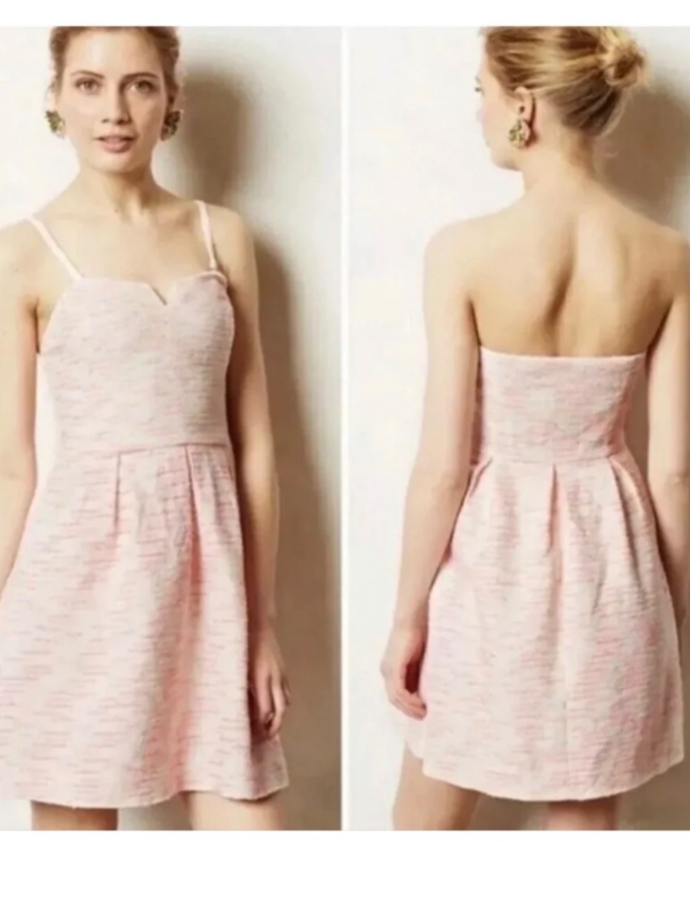 Anthropologie Moulinette Soeurs Tweed Pasteque Dress Size 10P